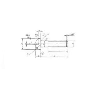 ОСТ 92-0757-72 Винты с полукруглой головкой